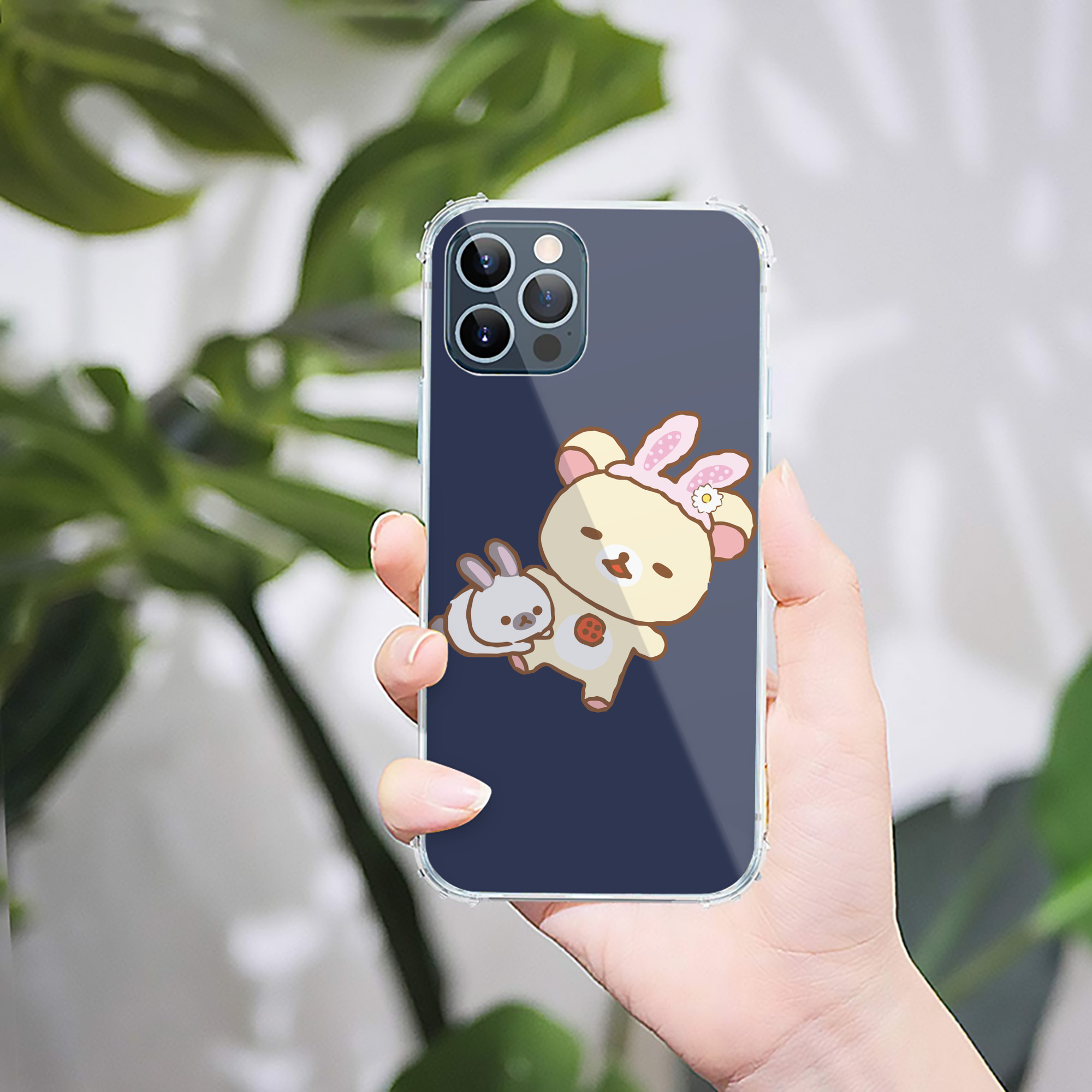 （画像用） リラックマ リラックマ キイロイトリ Rilakkuma Korilakkuma Kiiroitori 【iPhone 12シリーズ対応】透明スマホケース（クリアソフトケース）